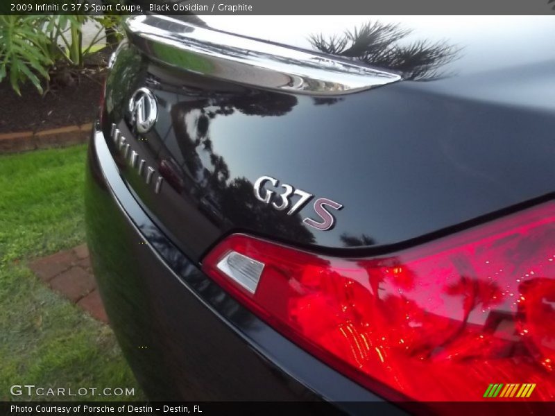 Black Obsidian / Graphite 2009 Infiniti G 37 S Sport Coupe