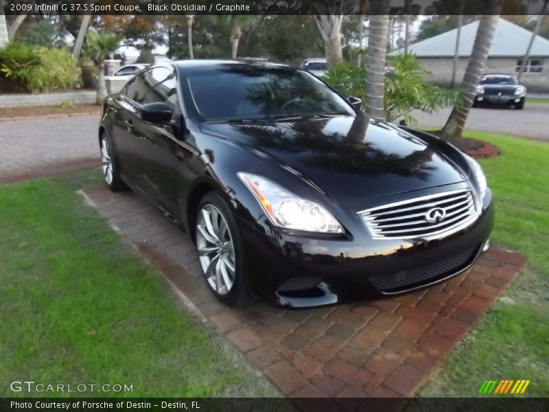 Black Obsidian / Graphite 2009 Infiniti G 37 S Sport Coupe