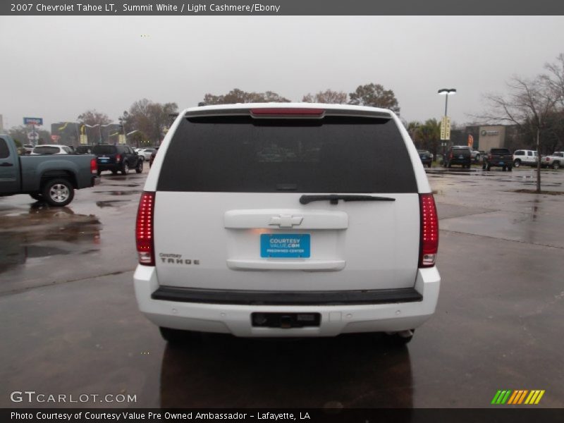Summit White / Light Cashmere/Ebony 2007 Chevrolet Tahoe LT