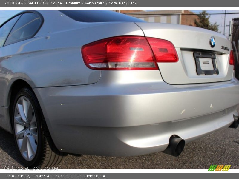 Titanium Silver Metallic / Coral Red/Black 2008 BMW 3 Series 335xi Coupe