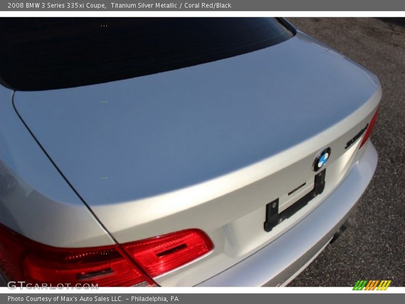 Titanium Silver Metallic / Coral Red/Black 2008 BMW 3 Series 335xi Coupe