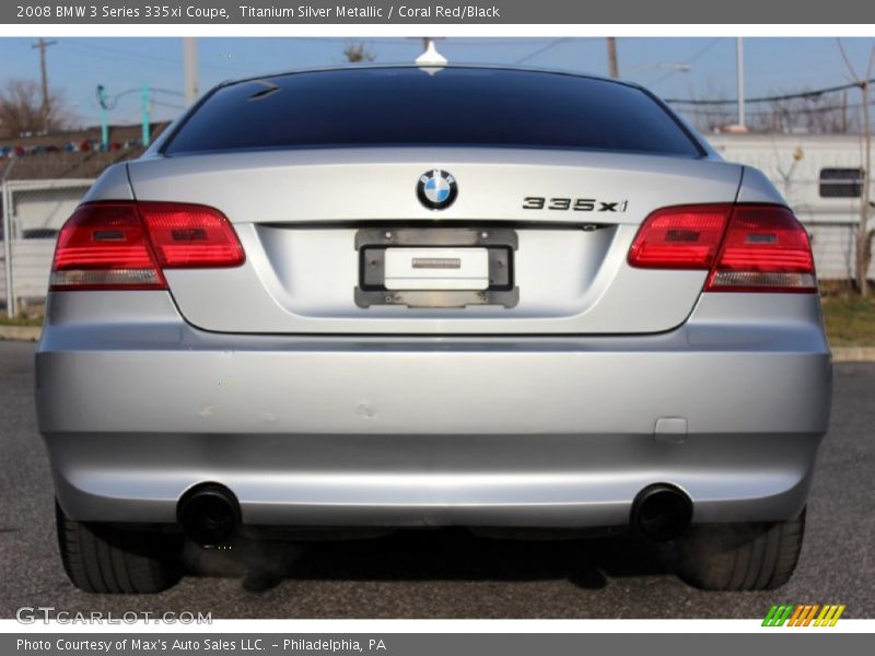 Titanium Silver Metallic / Coral Red/Black 2008 BMW 3 Series 335xi Coupe