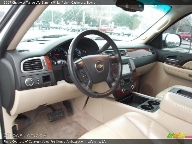Summit White / Light Cashmere/Ebony 2007 Chevrolet Tahoe LT