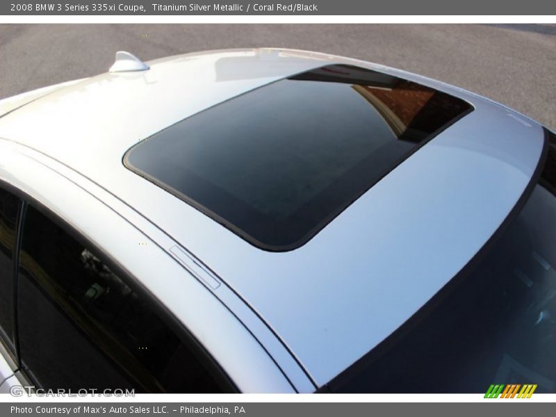 Titanium Silver Metallic / Coral Red/Black 2008 BMW 3 Series 335xi Coupe