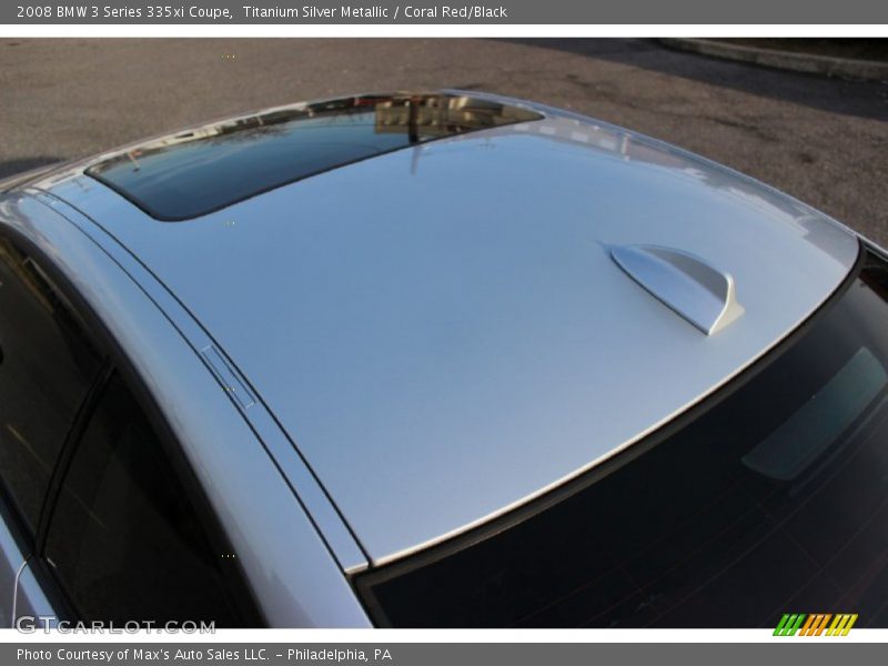 Titanium Silver Metallic / Coral Red/Black 2008 BMW 3 Series 335xi Coupe