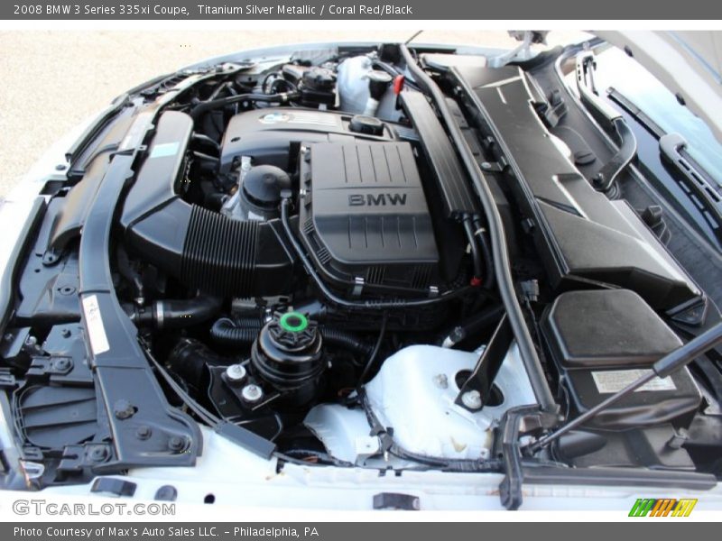 Titanium Silver Metallic / Coral Red/Black 2008 BMW 3 Series 335xi Coupe