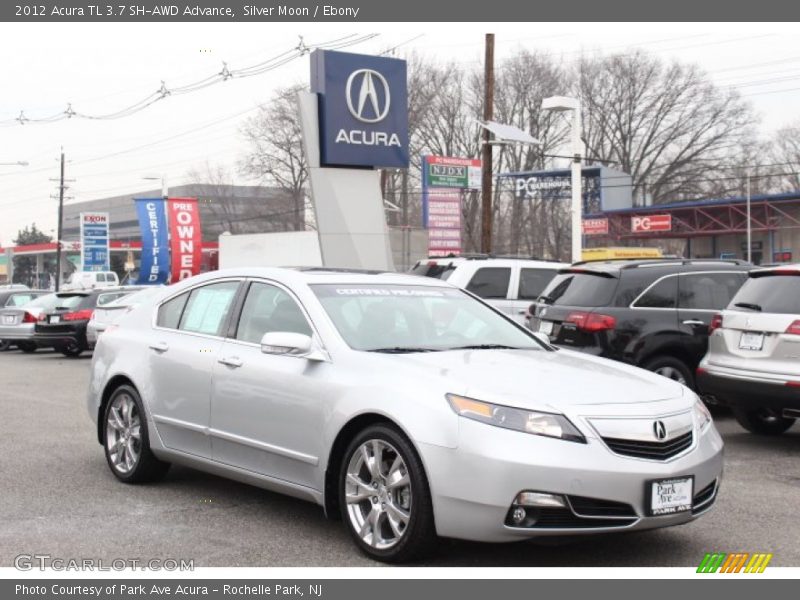 Silver Moon / Ebony 2012 Acura TL 3.7 SH-AWD Advance