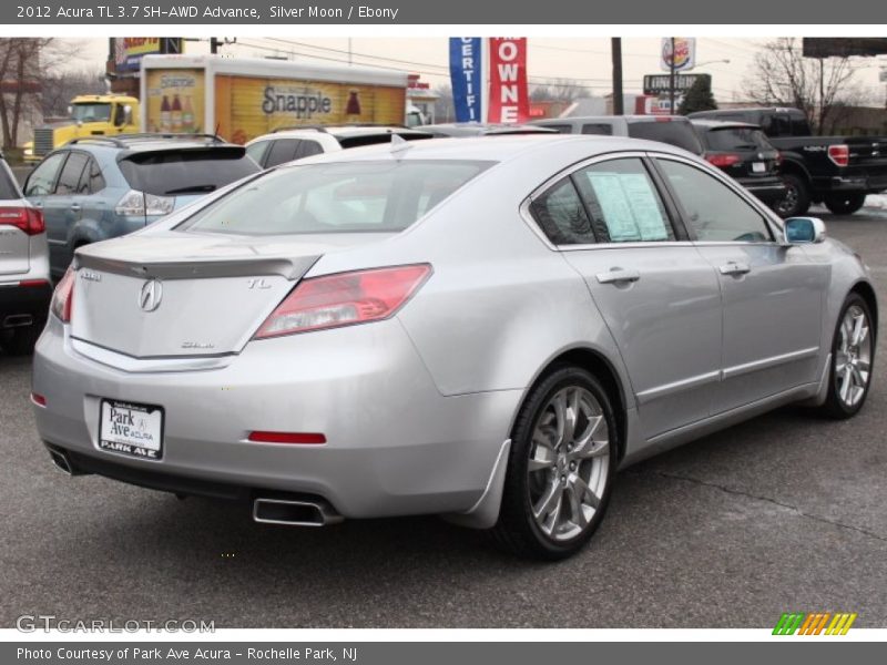 Silver Moon / Ebony 2012 Acura TL 3.7 SH-AWD Advance