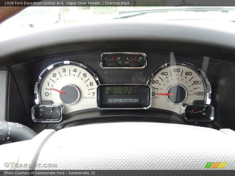 Vapor Silver Metallic / Charcoal Black 2008 Ford Expedition Limited 4x4