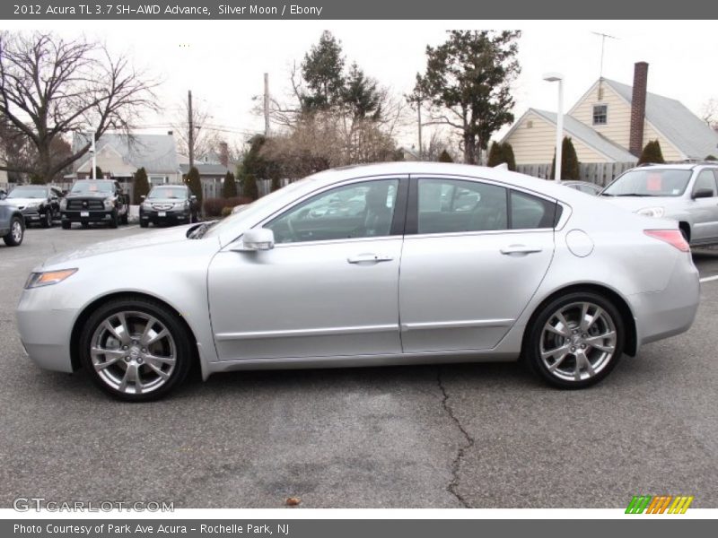 Silver Moon / Ebony 2012 Acura TL 3.7 SH-AWD Advance