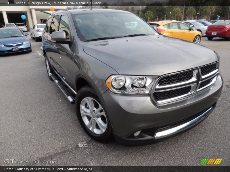 Mineral Gray Metallic / Black 2012 Dodge Durango Crew