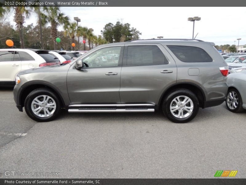 Mineral Gray Metallic / Black 2012 Dodge Durango Crew