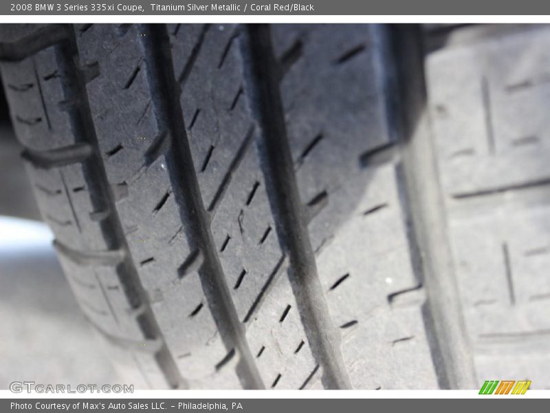 Titanium Silver Metallic / Coral Red/Black 2008 BMW 3 Series 335xi Coupe