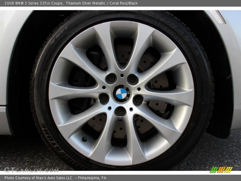 Titanium Silver Metallic / Coral Red/Black 2008 BMW 3 Series 335xi Coupe