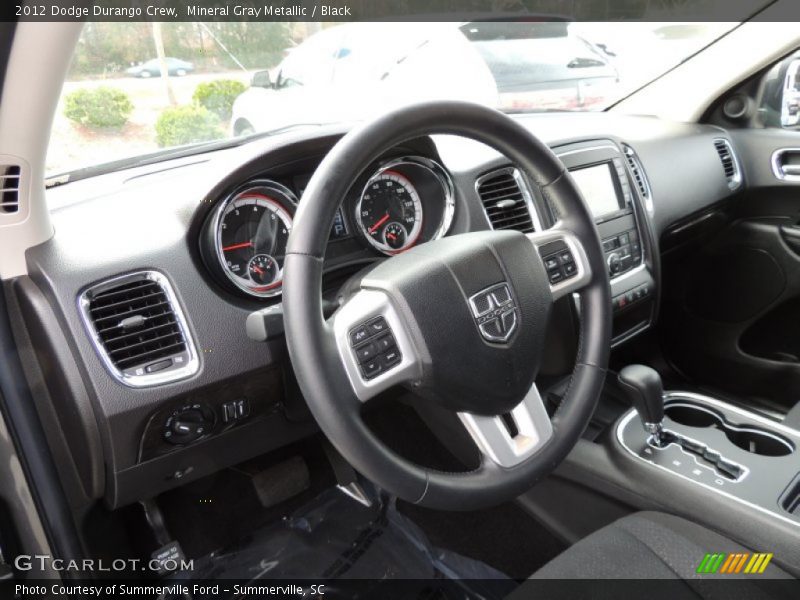 Mineral Gray Metallic / Black 2012 Dodge Durango Crew