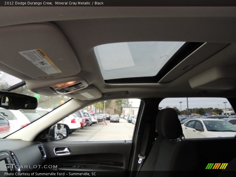 Mineral Gray Metallic / Black 2012 Dodge Durango Crew