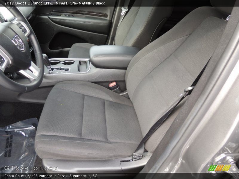 Mineral Gray Metallic / Black 2012 Dodge Durango Crew