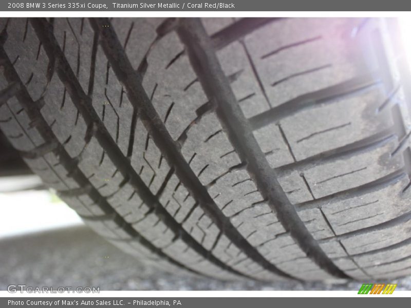 Titanium Silver Metallic / Coral Red/Black 2008 BMW 3 Series 335xi Coupe