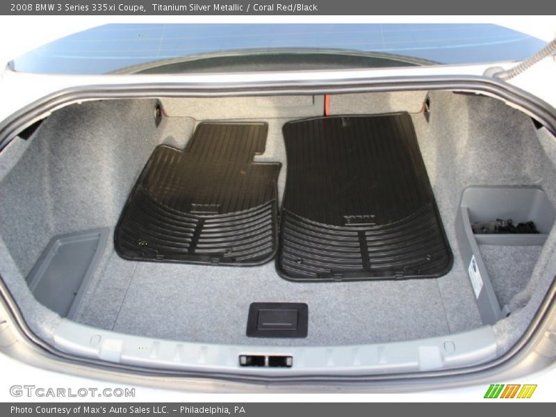 Titanium Silver Metallic / Coral Red/Black 2008 BMW 3 Series 335xi Coupe