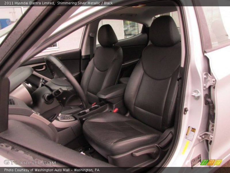 Shimmering Silver Metallic / Black 2011 Hyundai Elantra Limited
