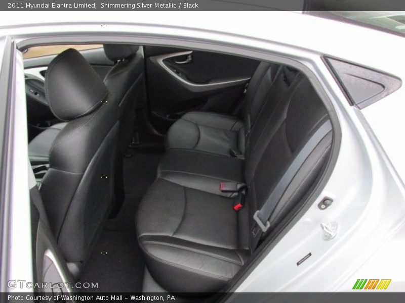 Shimmering Silver Metallic / Black 2011 Hyundai Elantra Limited