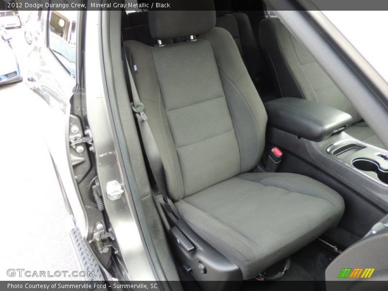 Mineral Gray Metallic / Black 2012 Dodge Durango Crew