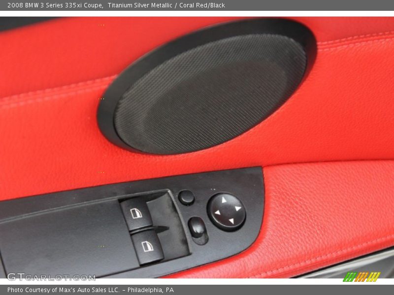 Titanium Silver Metallic / Coral Red/Black 2008 BMW 3 Series 335xi Coupe