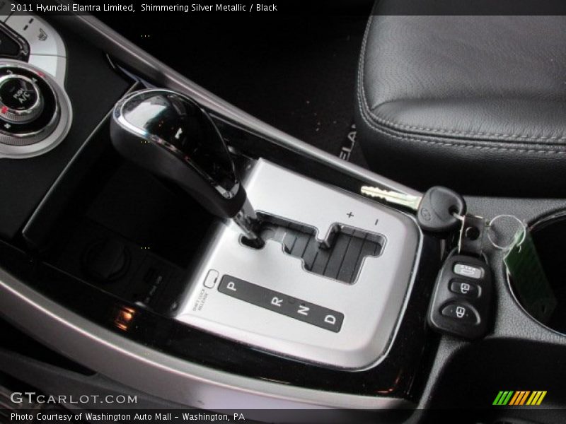 Shimmering Silver Metallic / Black 2011 Hyundai Elantra Limited