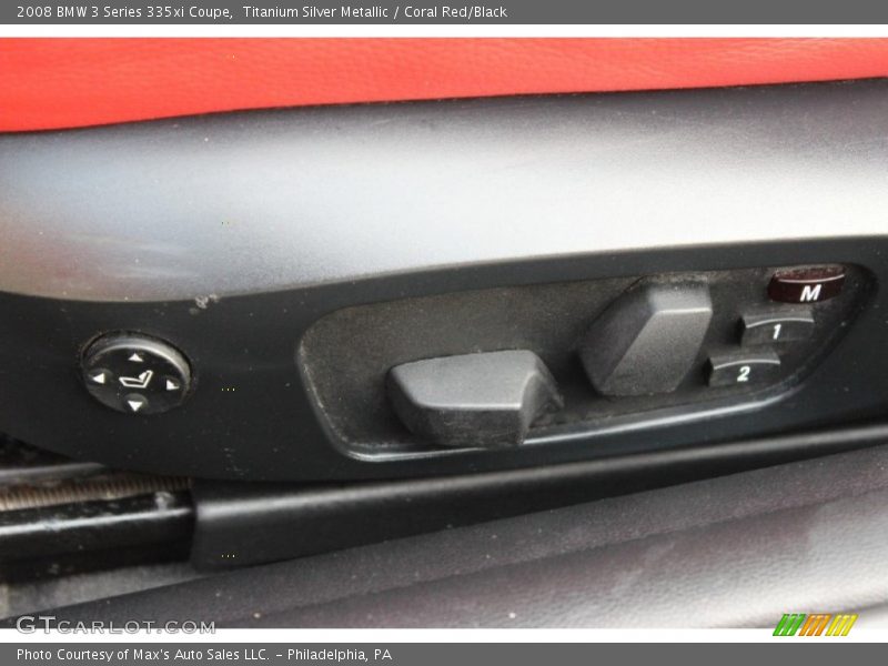 Titanium Silver Metallic / Coral Red/Black 2008 BMW 3 Series 335xi Coupe