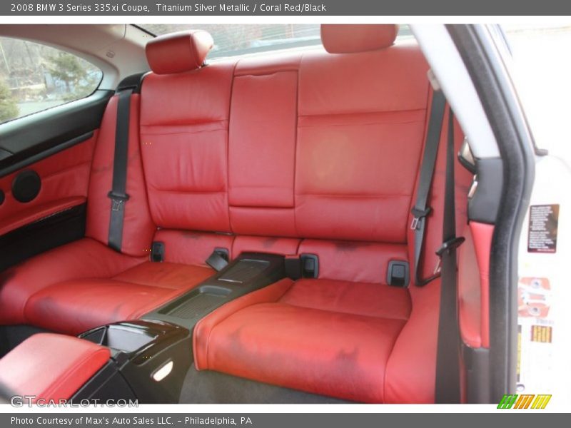 Titanium Silver Metallic / Coral Red/Black 2008 BMW 3 Series 335xi Coupe