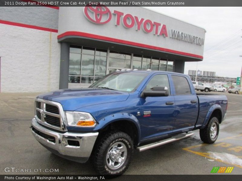 Deep Water Blue Pearl / Dark Slate/Medium Graystone 2011 Dodge Ram 2500 HD ST Crew Cab 4x4