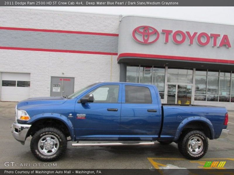 Deep Water Blue Pearl / Dark Slate/Medium Graystone 2011 Dodge Ram 2500 HD ST Crew Cab 4x4