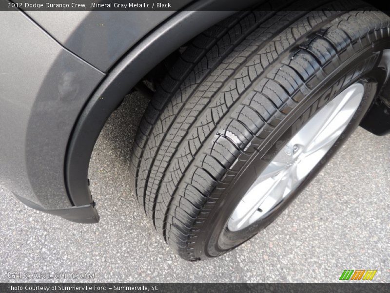Mineral Gray Metallic / Black 2012 Dodge Durango Crew