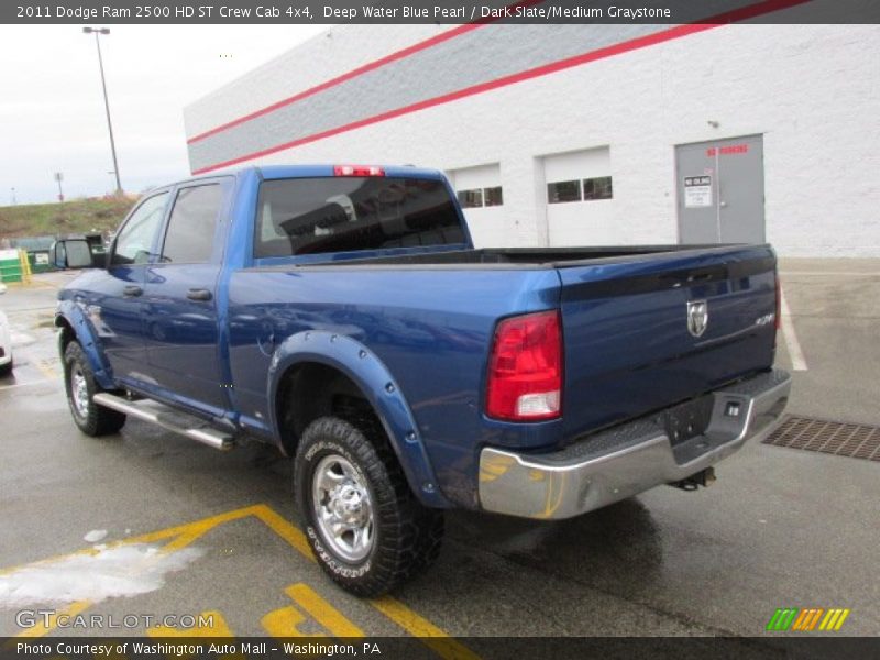 Deep Water Blue Pearl / Dark Slate/Medium Graystone 2011 Dodge Ram 2500 HD ST Crew Cab 4x4