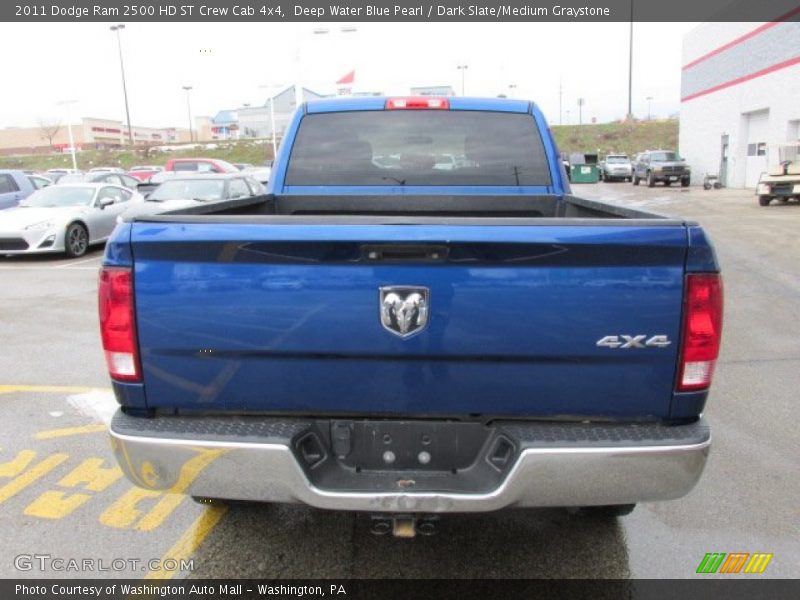 Deep Water Blue Pearl / Dark Slate/Medium Graystone 2011 Dodge Ram 2500 HD ST Crew Cab 4x4
