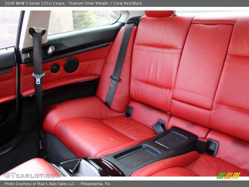 Titanium Silver Metallic / Coral Red/Black 2008 BMW 3 Series 335xi Coupe