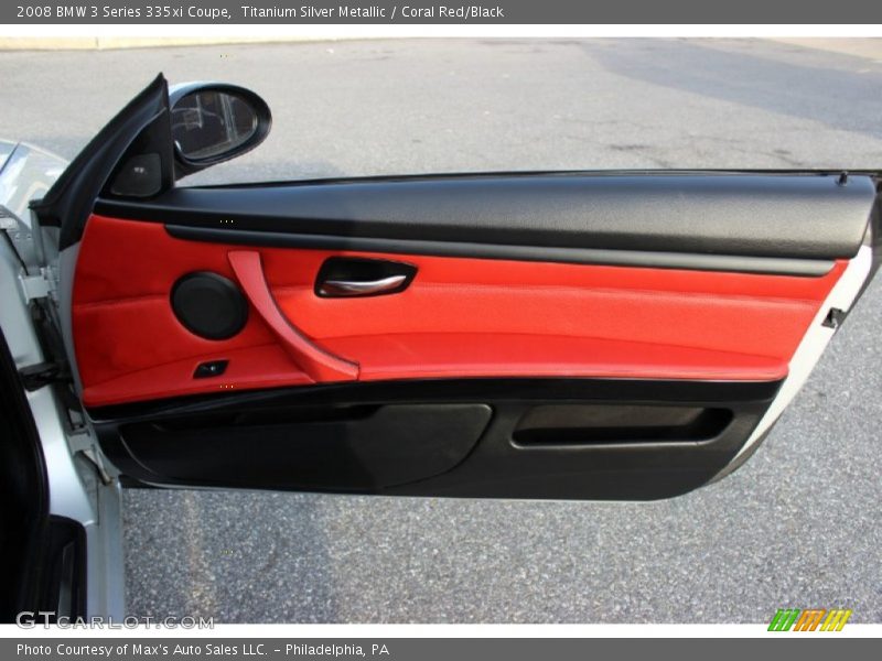 Titanium Silver Metallic / Coral Red/Black 2008 BMW 3 Series 335xi Coupe