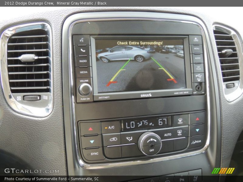 Mineral Gray Metallic / Black 2012 Dodge Durango Crew