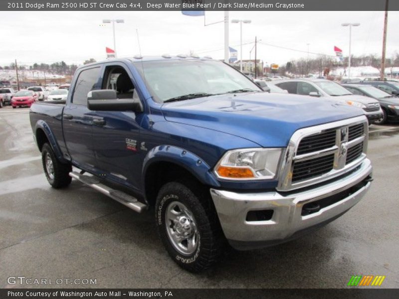 Deep Water Blue Pearl / Dark Slate/Medium Graystone 2011 Dodge Ram 2500 HD ST Crew Cab 4x4