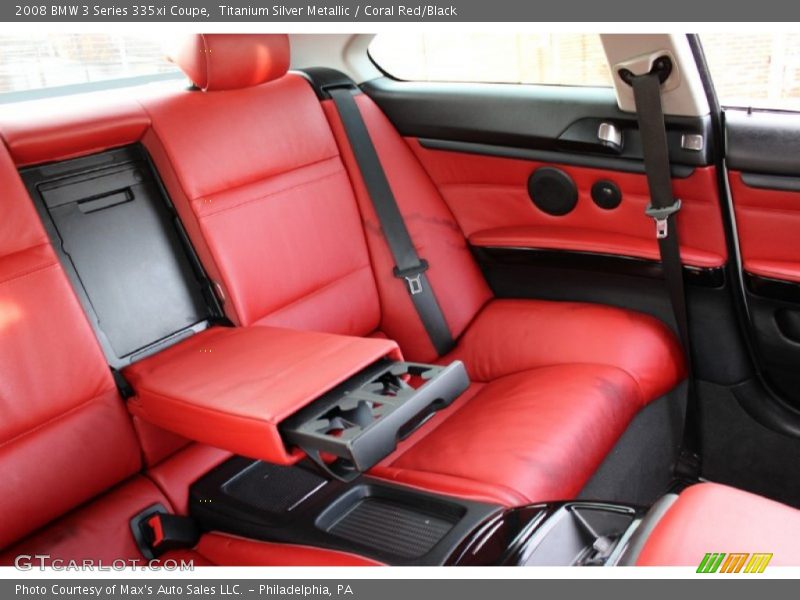 Titanium Silver Metallic / Coral Red/Black 2008 BMW 3 Series 335xi Coupe