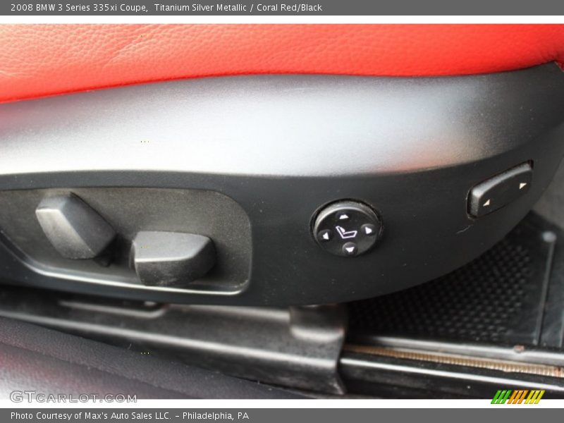 Titanium Silver Metallic / Coral Red/Black 2008 BMW 3 Series 335xi Coupe