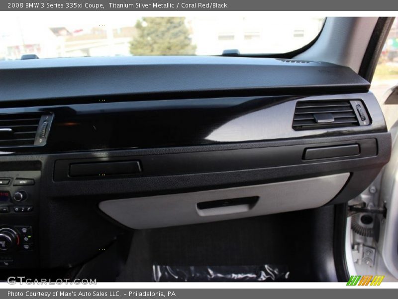 Titanium Silver Metallic / Coral Red/Black 2008 BMW 3 Series 335xi Coupe
