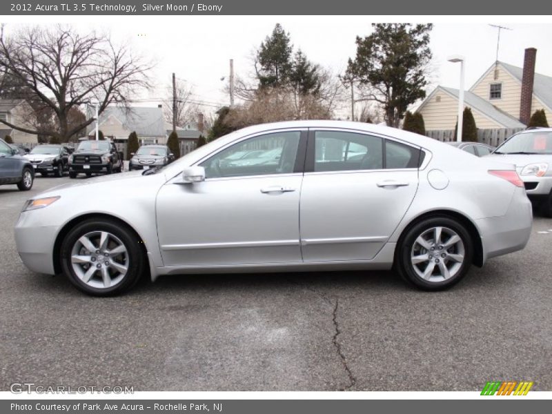 Silver Moon / Ebony 2012 Acura TL 3.5 Technology