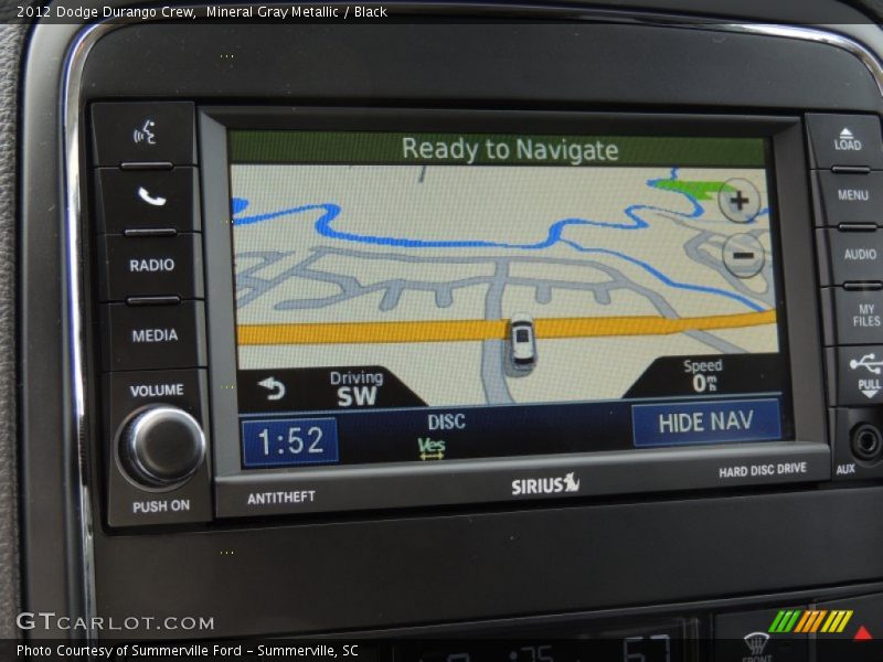 Mineral Gray Metallic / Black 2012 Dodge Durango Crew