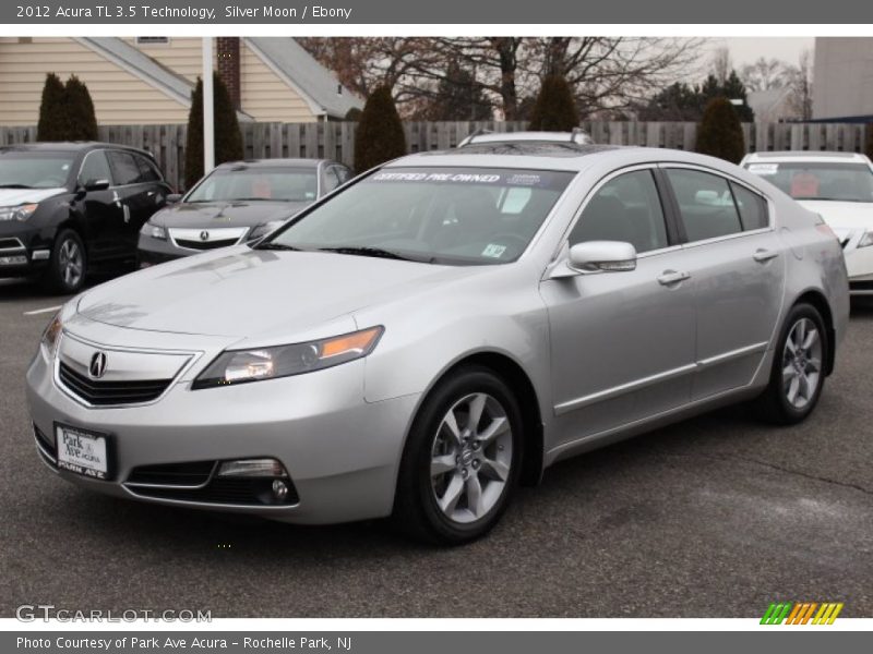 Silver Moon / Ebony 2012 Acura TL 3.5 Technology