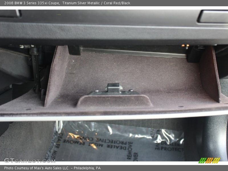 Titanium Silver Metallic / Coral Red/Black 2008 BMW 3 Series 335xi Coupe