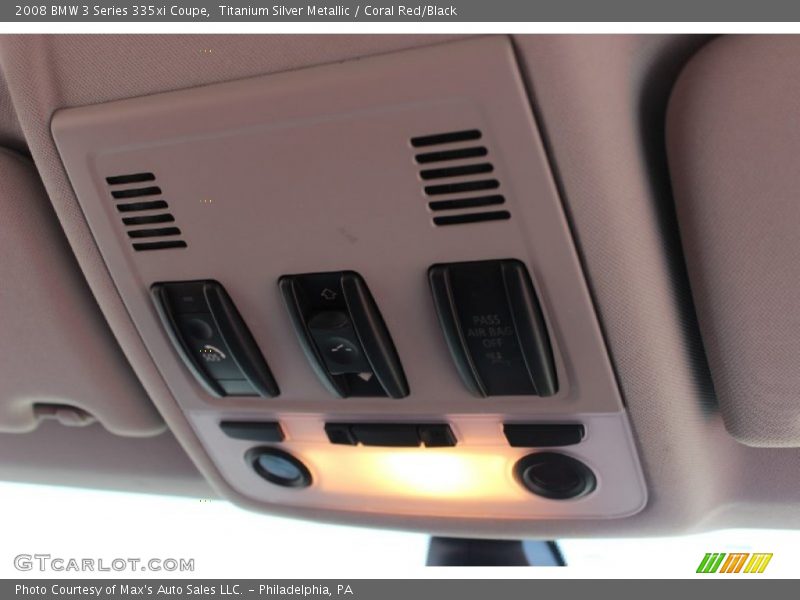 Titanium Silver Metallic / Coral Red/Black 2008 BMW 3 Series 335xi Coupe