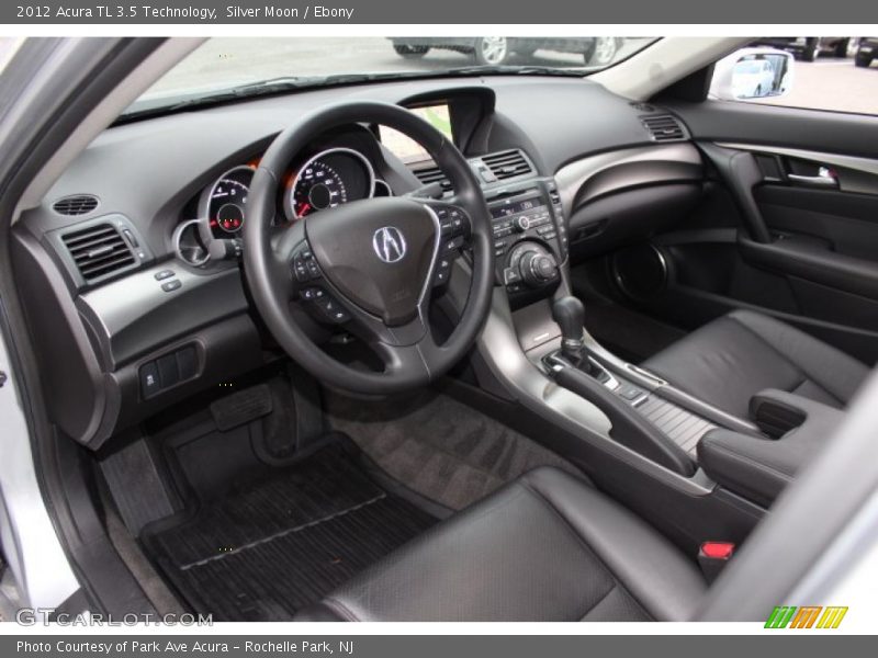 Silver Moon / Ebony 2012 Acura TL 3.5 Technology
