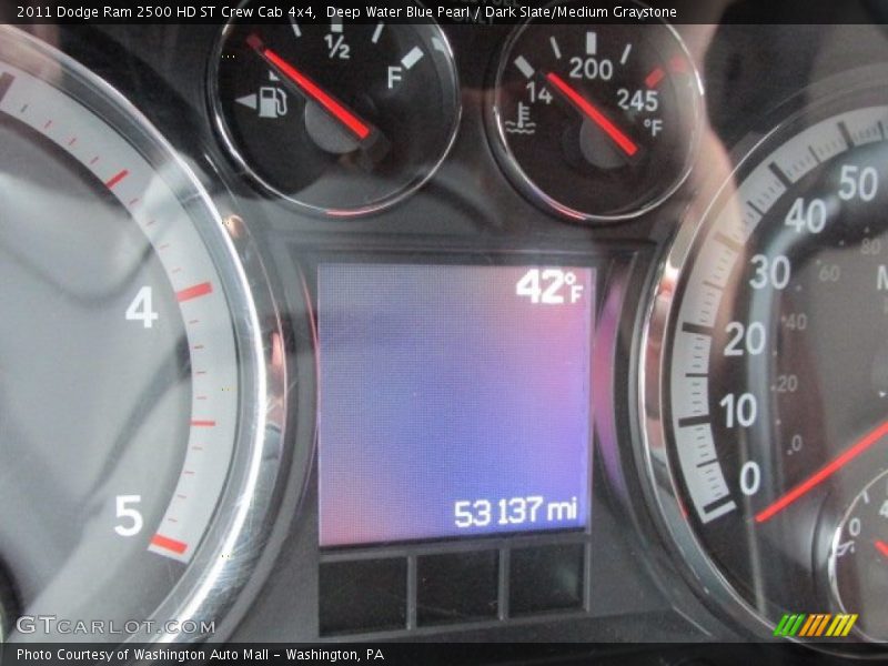 Deep Water Blue Pearl / Dark Slate/Medium Graystone 2011 Dodge Ram 2500 HD ST Crew Cab 4x4