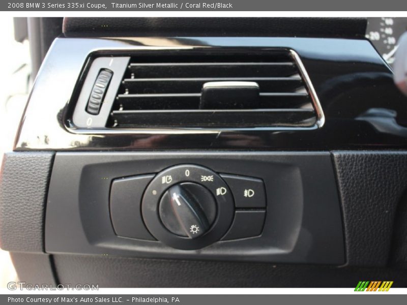Titanium Silver Metallic / Coral Red/Black 2008 BMW 3 Series 335xi Coupe